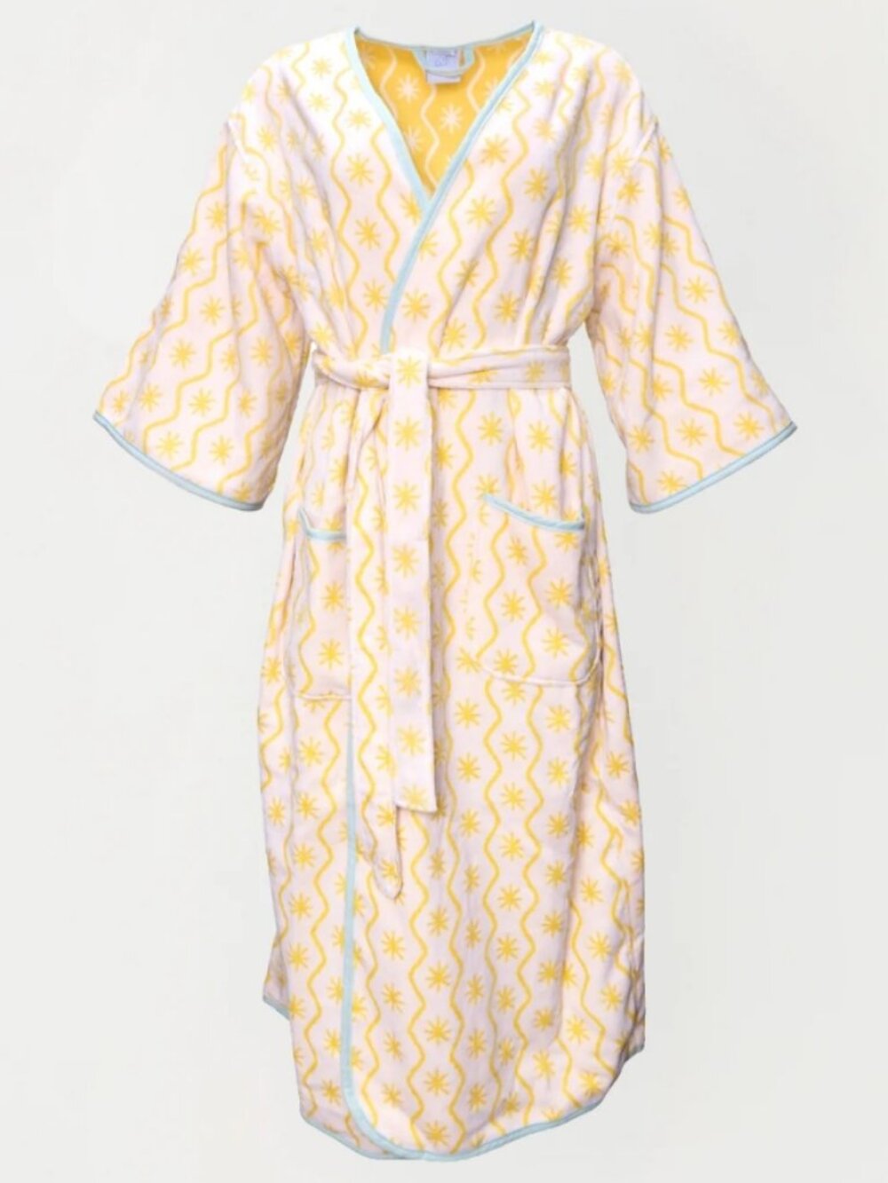 Weezie Women's Bell Sleeve Plush Robe in Sunbeam